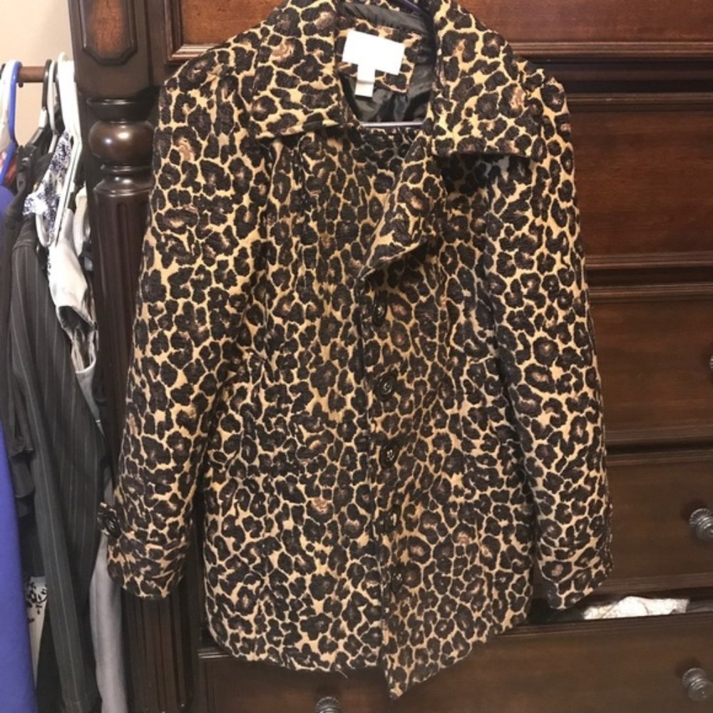 Lepord Print Pea Coat